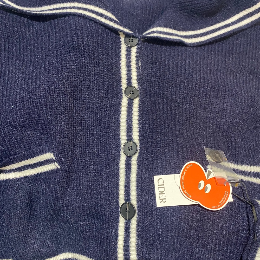 🫡 Nautical Knit Sailor Collar Cardigan ⛵️